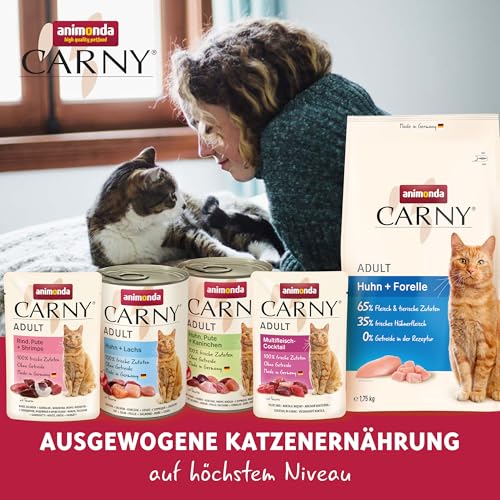 Detalle 2 de animonda Carny Adult Ocean Meeresvielfalt Nr. 1 – Nassfutter für ausgewachsene Katzen (12 x 80 g)