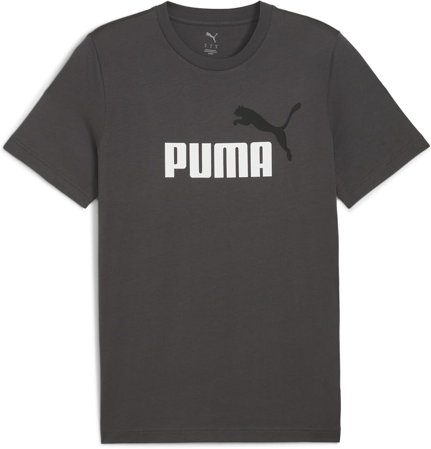 Detalle de PUMA Unisex ESS 2 Color No. 1 Logo Tee T-Shirt (1er-Pack) – für den Alltag