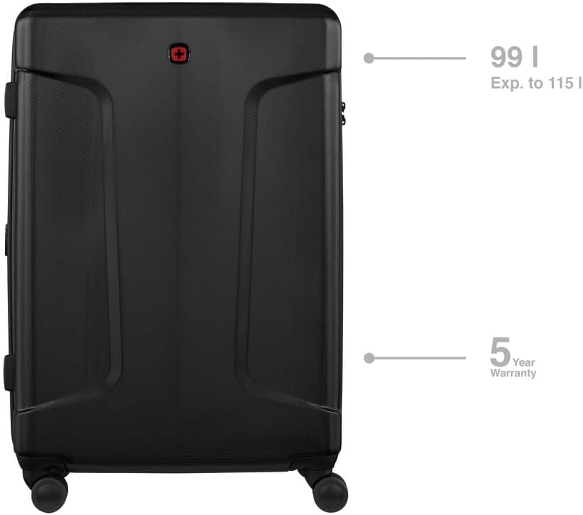 Detalle de WENGER Legacy Large Valigia Rigida con 4 Ruote: espandibile, sicurezza TSA e comfort di viaggio