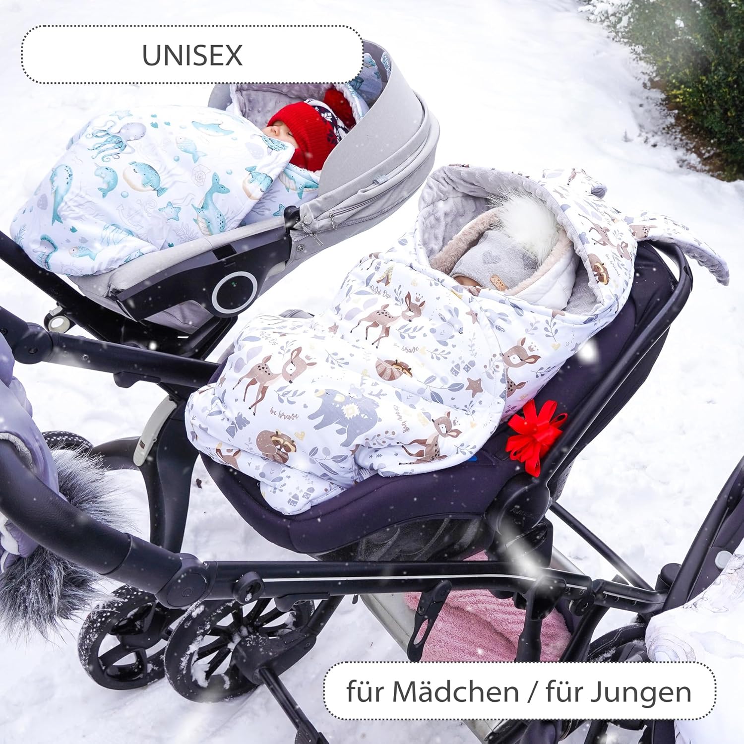 Thumbnail 4 de Totsy Baby Coperta sacco per passeggino e portabebés invernale, con apertura e compatibilità con imbrago a 3 e 5 punti
