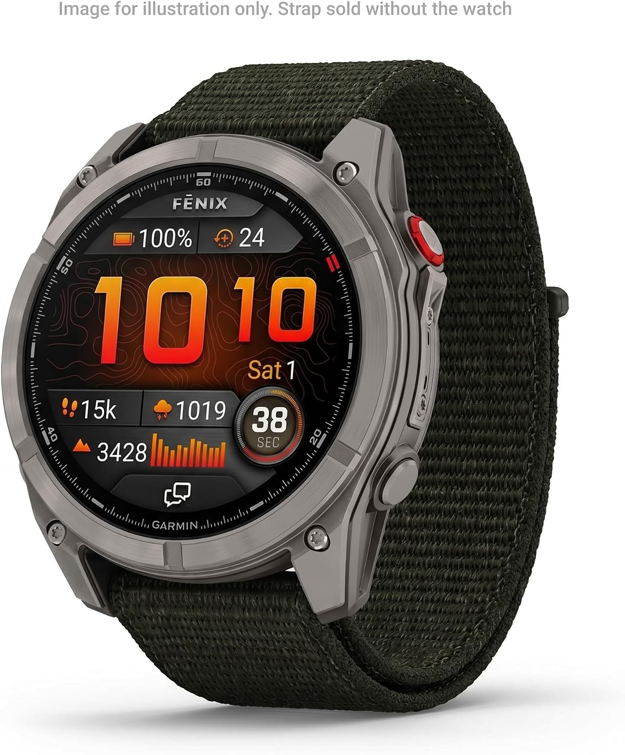 Thumbnail 6 de Garmin UltraFit Watch Straps (26mm) – Lightweight Moss Nylon