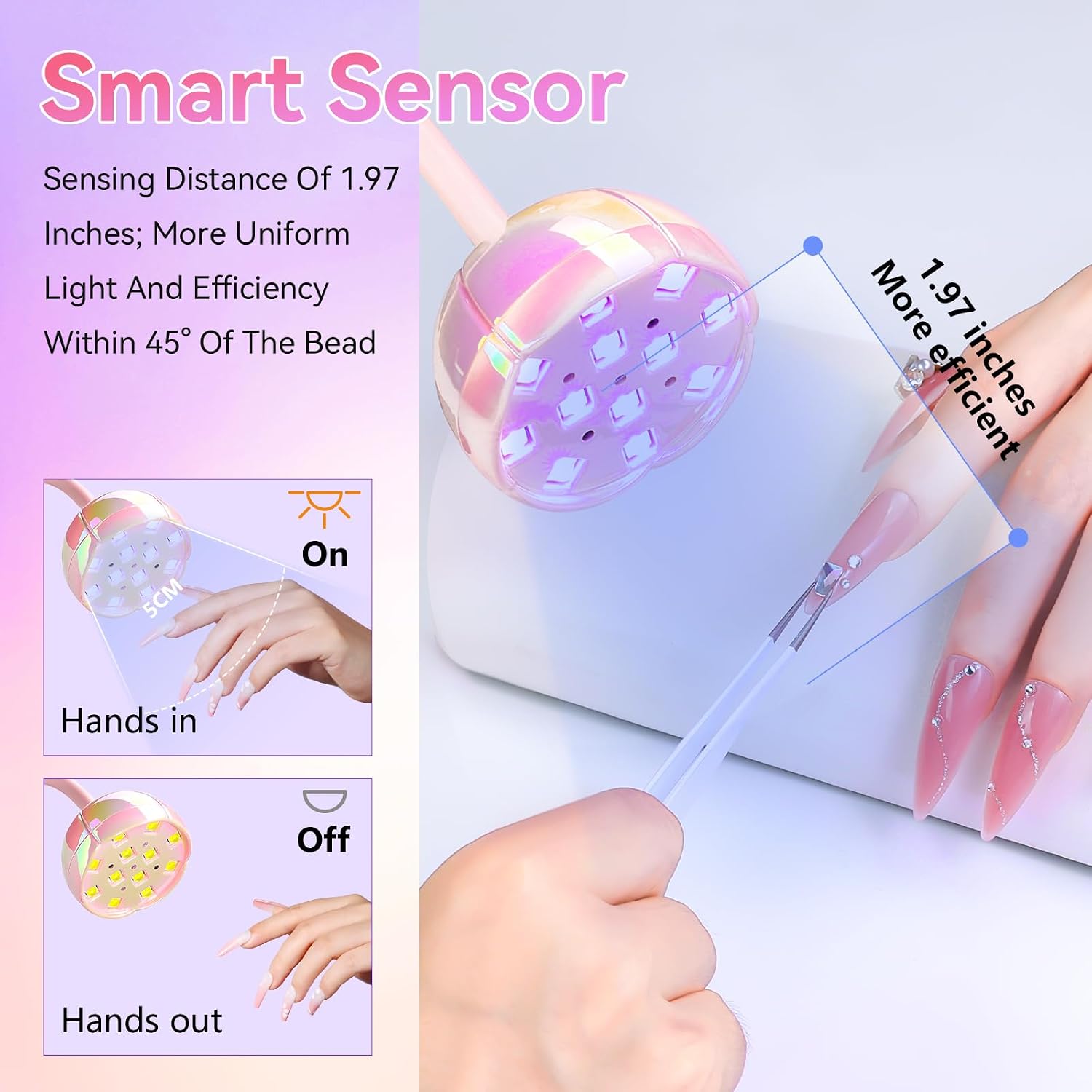 Thumbnail 6 de Makartt UV LED Flash Cure Nail Lamp 4× ⏳💅