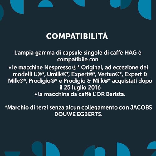 Detalle de Hag Capsule Espresso Decaffeinato Classico – 100 Capsule, Intensità 6