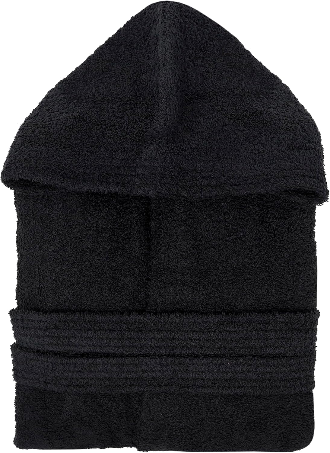 Detalle de Peignoir de bain à capuche en coton éponge LEBENGOOD, 400 g/m², avec ceinture et poches