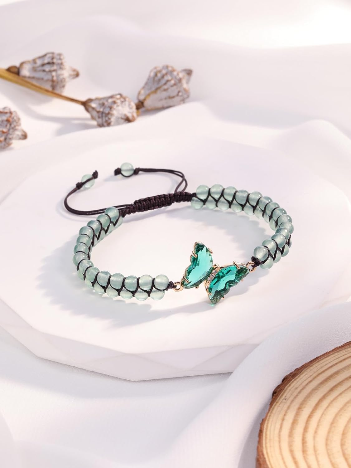 Thumbnail 1 de JSDDE Crystal Butterfly Bracelet for Women – Healing Crystal Jewellery
