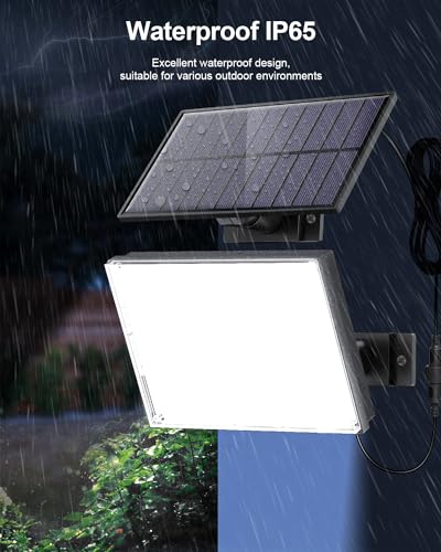 Detalle de SIGRILL Lampe Solaire Extérieur 172 LED avec Détecteur de Mouvement – IP65, 3 Modes, 5 m