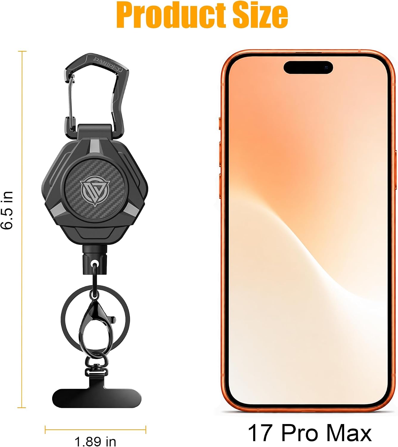 Detalle de Oaridey Phone Lanyard with Stainless Steel Cable