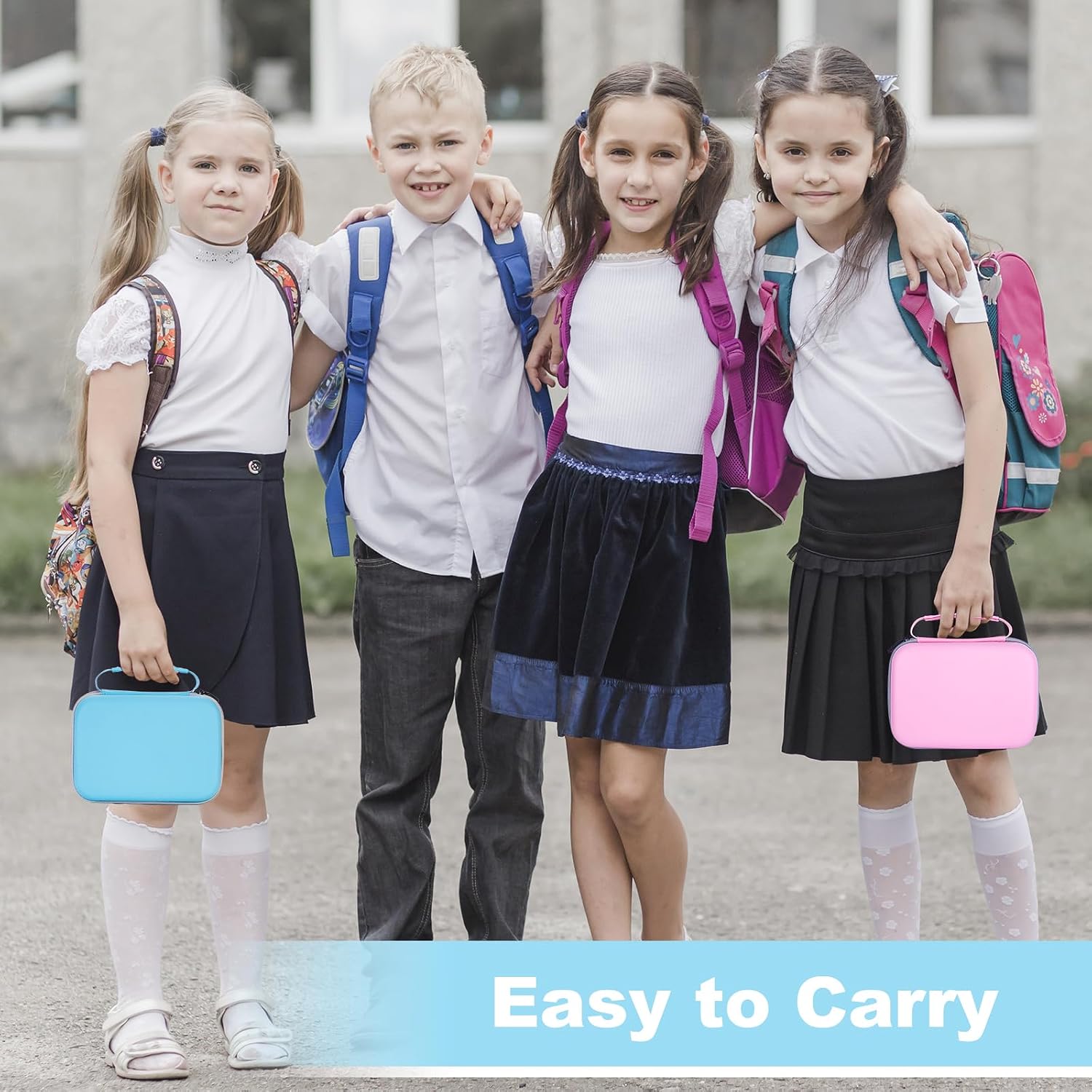 Detalle de Riosin Kids Camera Case for Instant Print Cameras (Light Blue) – Fits Hangrui, TIATUA, CalineGam and More