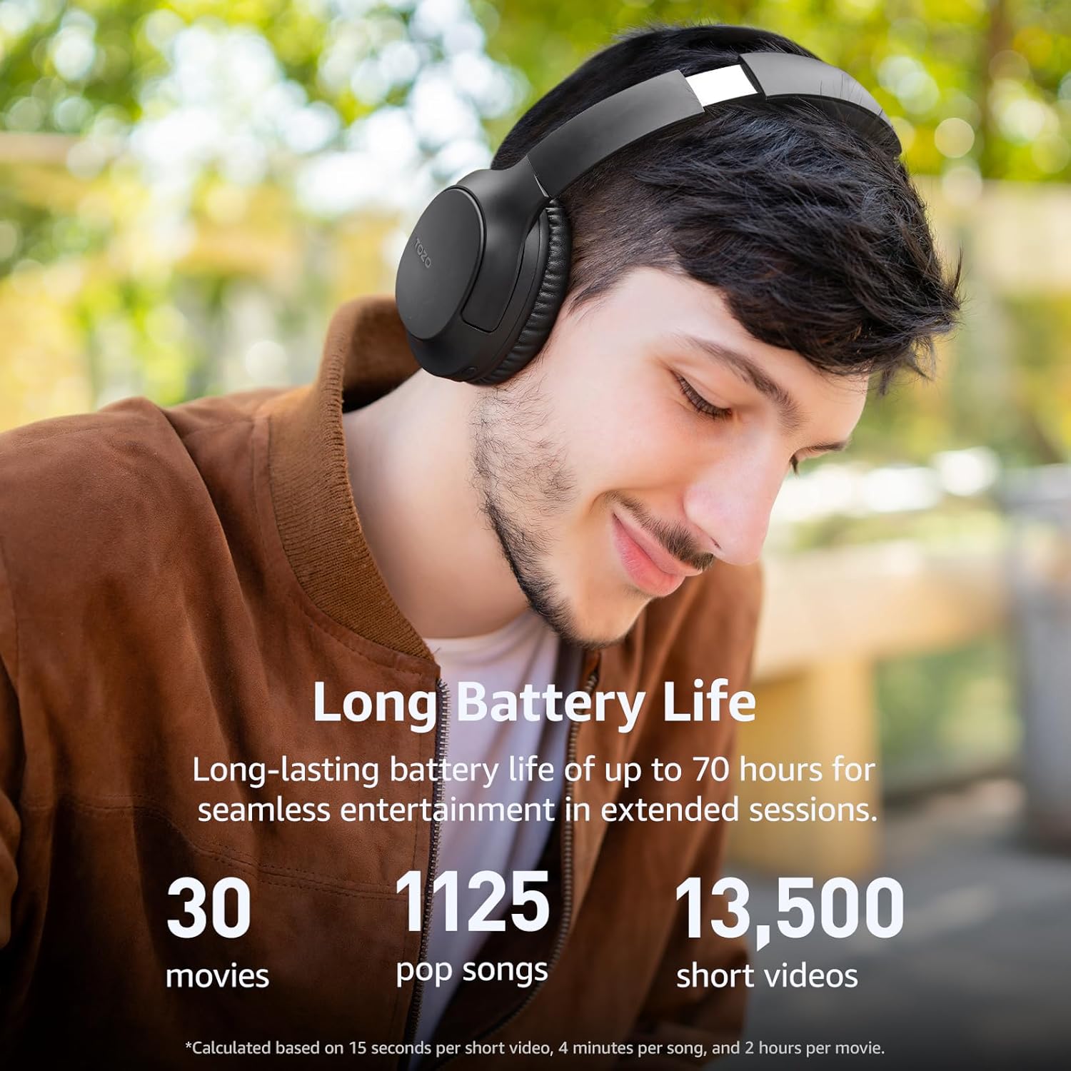 Thumbnail 3 de TOZO HA1 Over-Ear Bluetooth Headphones with 70H Playtime