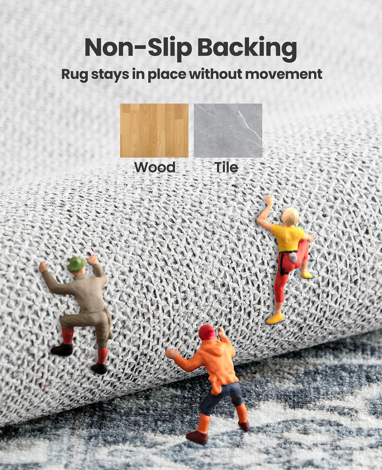 Thumbnail 4 de AMADA HOMEFURNISHING 5x7 washable area rug 🏠