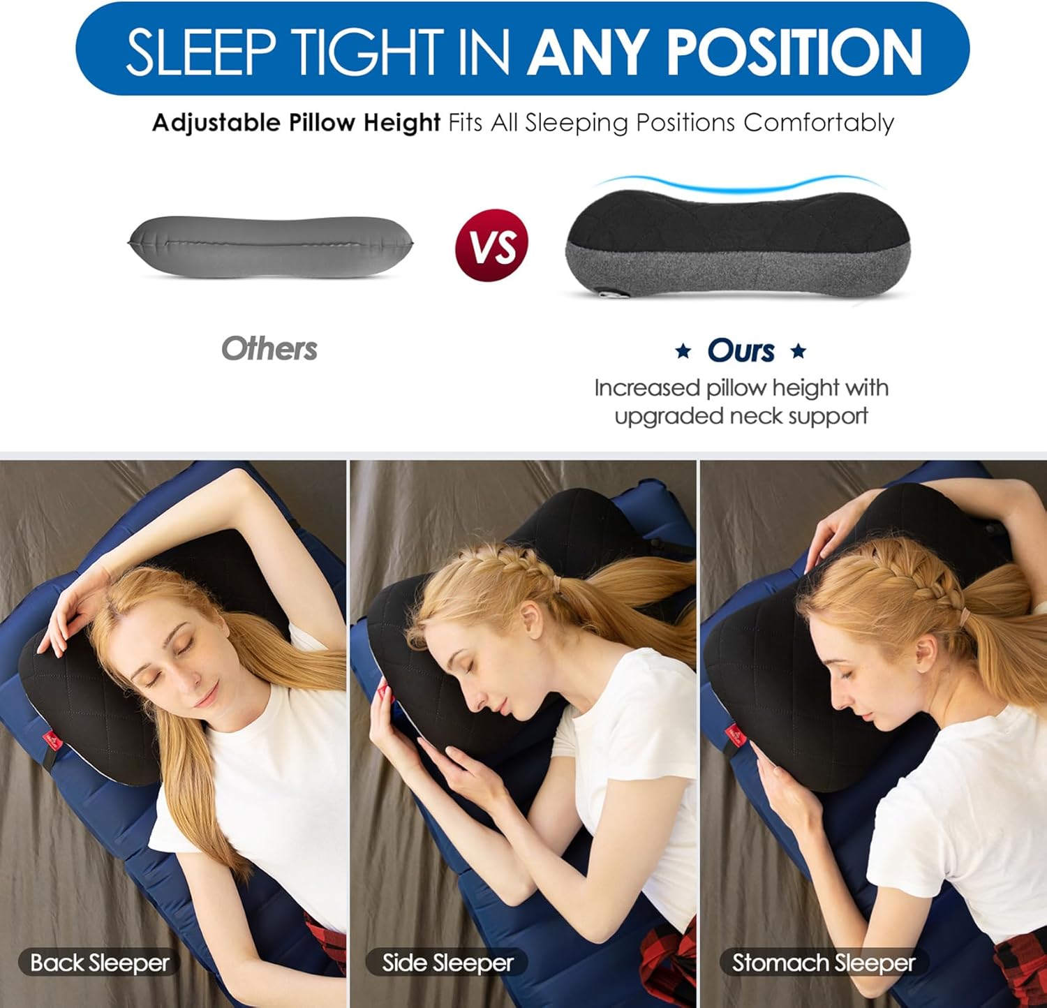 Thumbnail 2 de Hikenture Camping Pillow Ultralight inflatable neck support