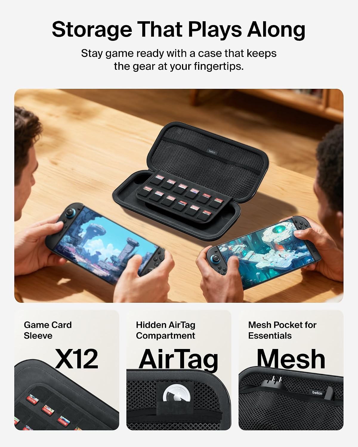 Detalle 2 de Belkin Nintendo Switch 2 Case with AirTag Slot