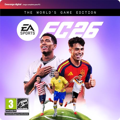 Detalle de EA SPORTS FC 26 World’s Game Edition PCWin — Código de descarga y jugabilidad renovada