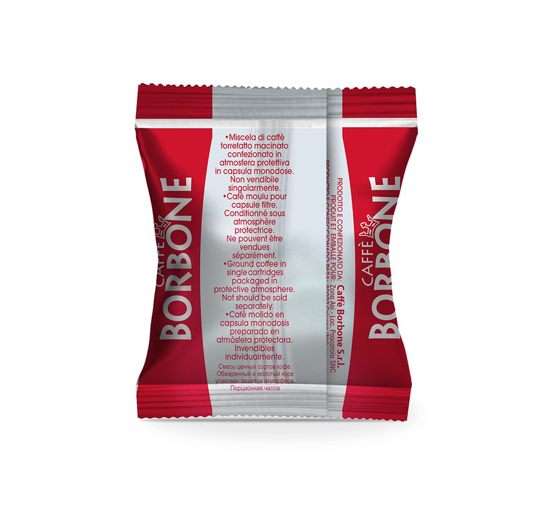 Detalle 2 de Caffè Borbone Respresso Rote Kaffeemischung – 50 Kapseln, kompatibel mit Nespresso® Haushaltsmaschinen
