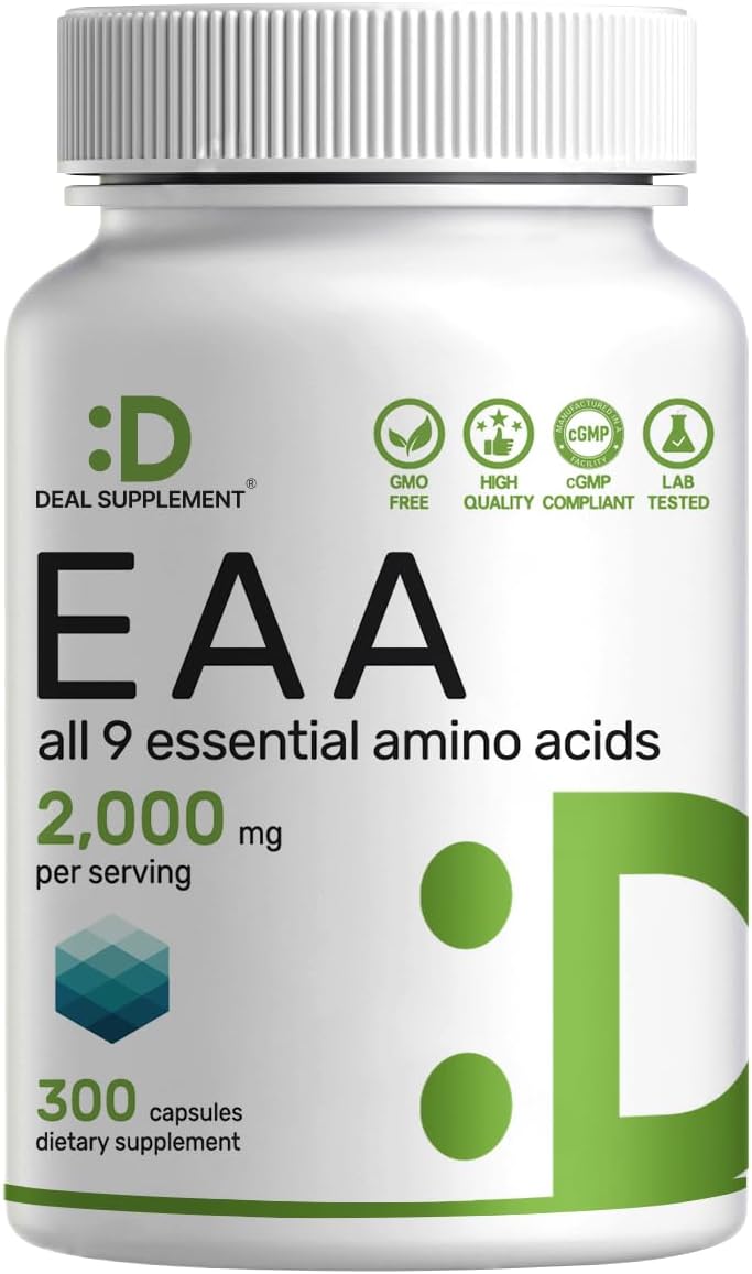 Detalle de Essential Amino Acid Capsules, 300 Capsules