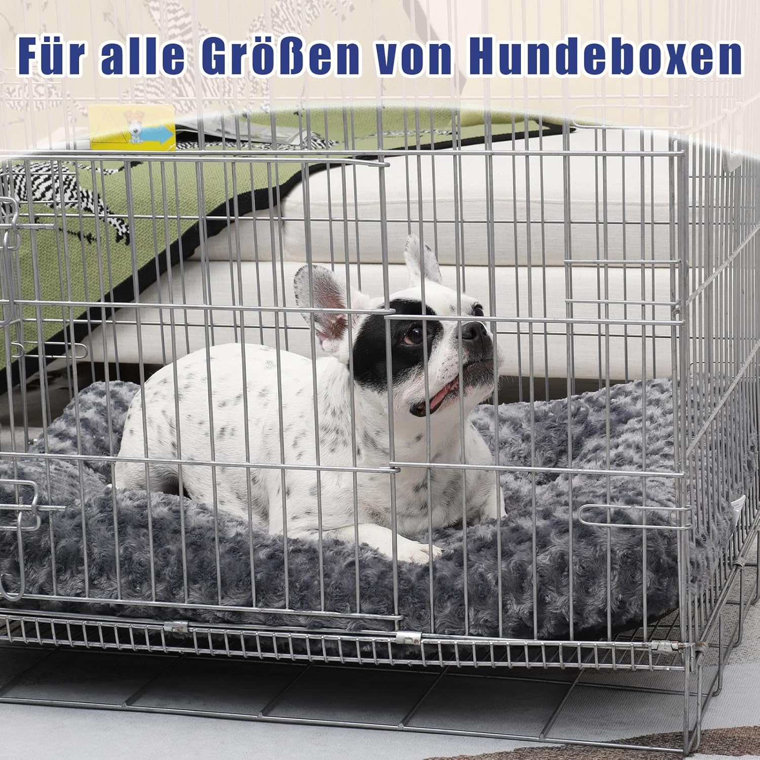 Detalle 2 de KSIIA Hundebett 90 x 60 cm dunkelgrau