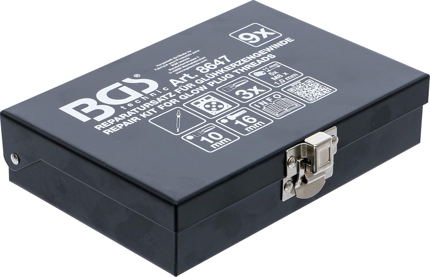 Detalle de BGS 8647 kit riparazione filetti sedi candelette M8 x 1,0