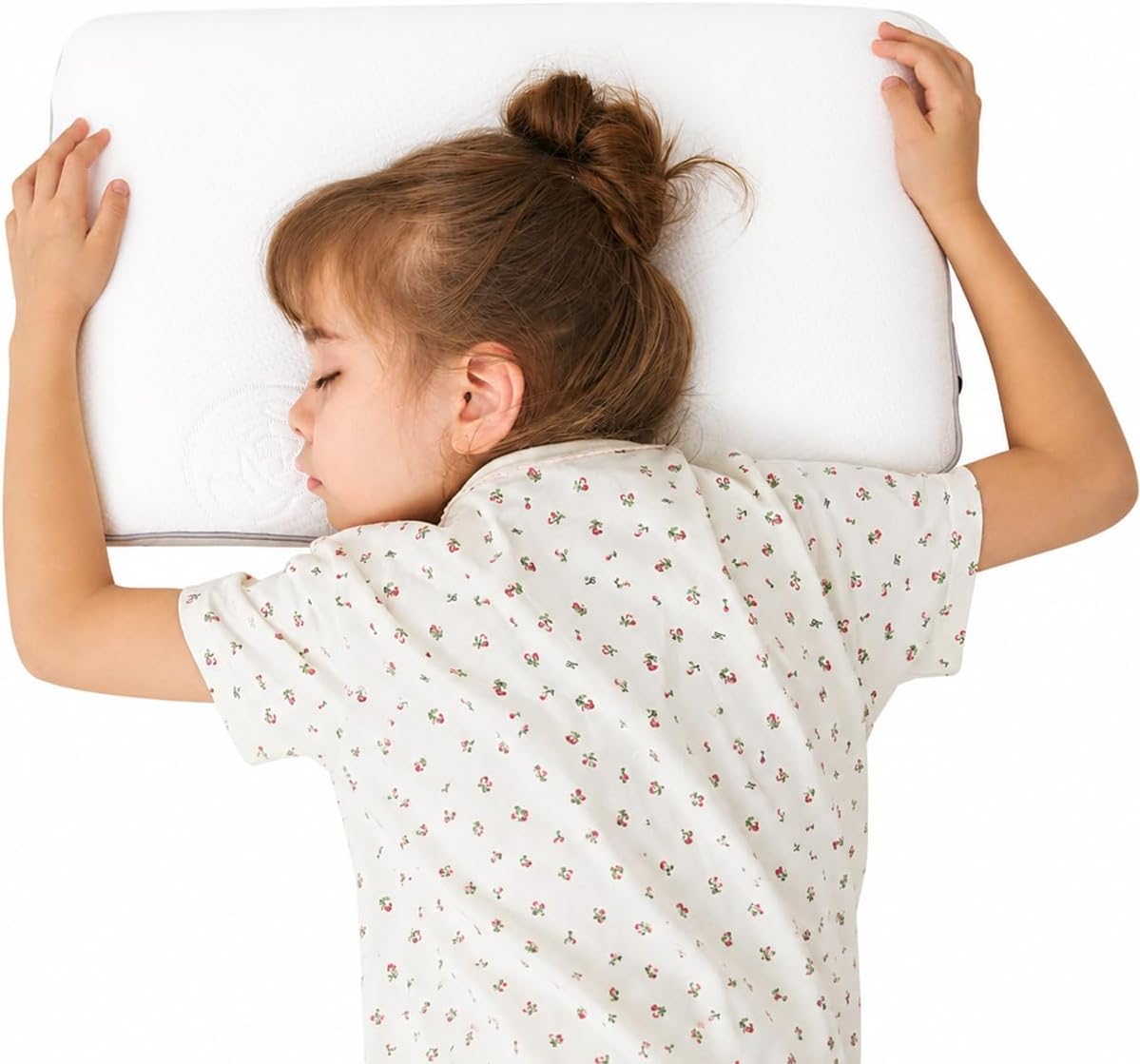 Detalle de SIKAINI Kids Memory Foam Pillow age 3–9, cooling gel