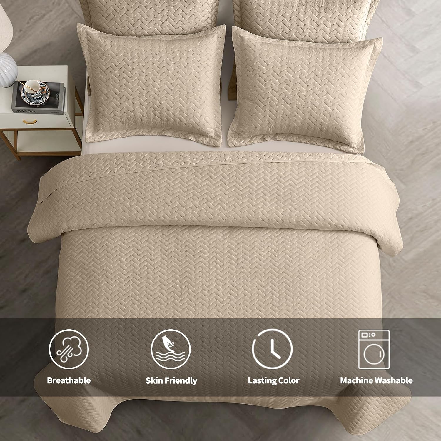 Detalle 2 de Maple&Stone Oversized King Quilt 128" x 120