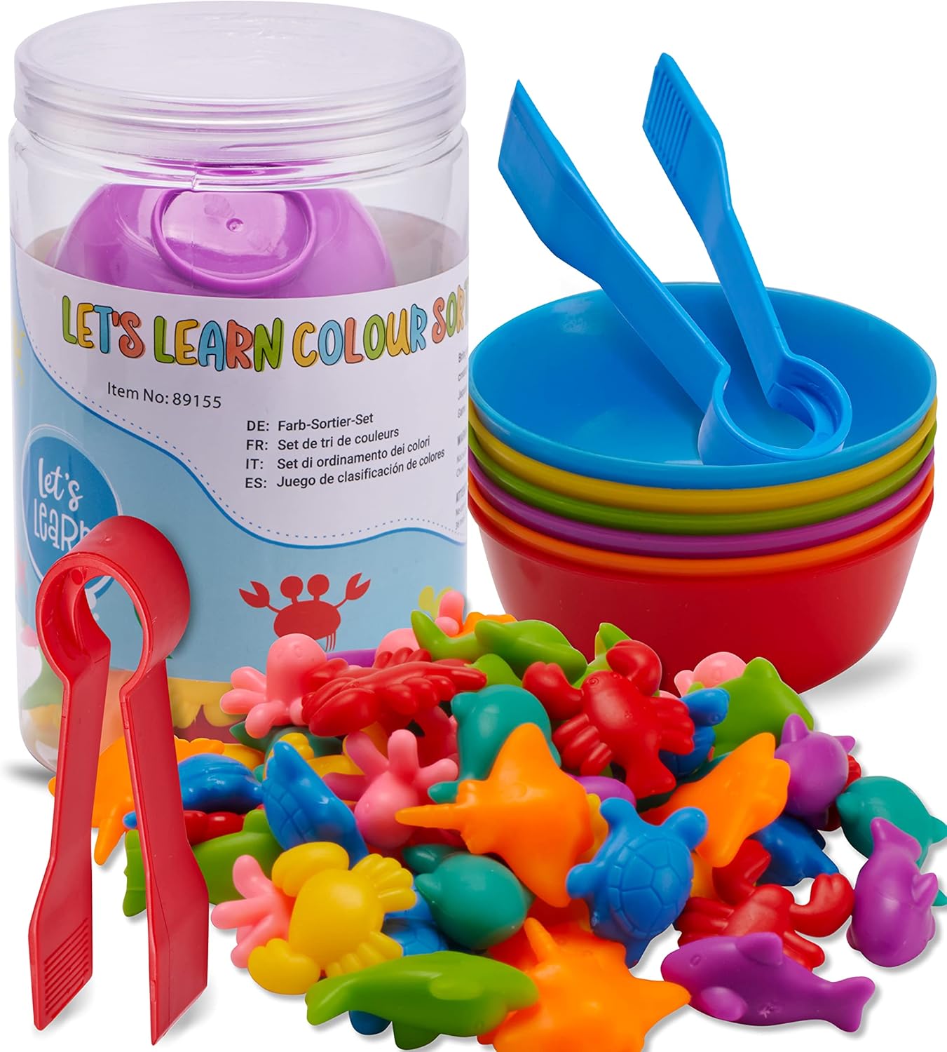 Detalle de Jaques of London Colour Sorting Toys for Toddlers – Under the Sea Edition