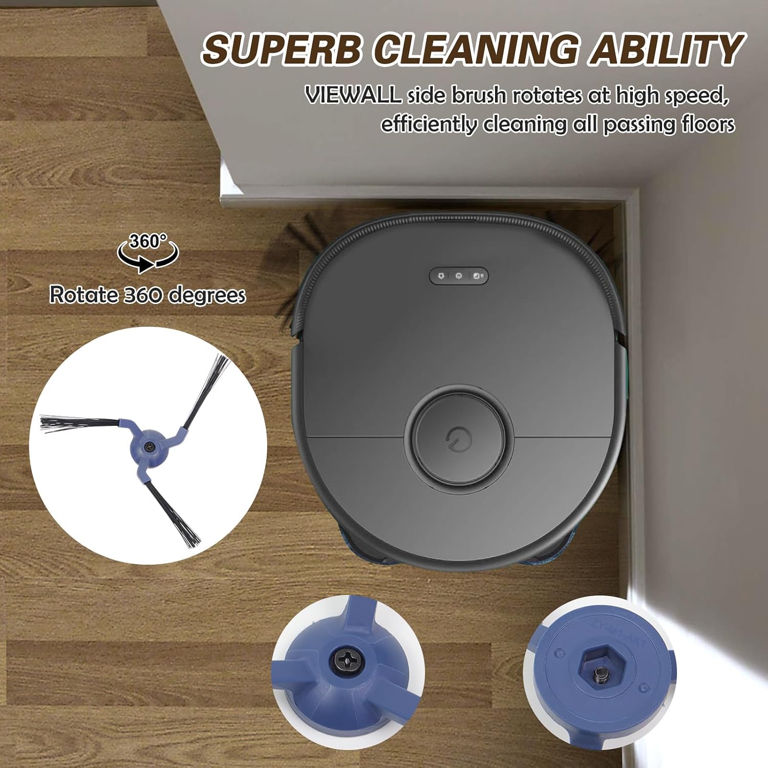 Detalle de VIEWALL 19-Piece X10 Accessories Kit Replacement for Eufy X10 Pro Omni Robot Vacuum