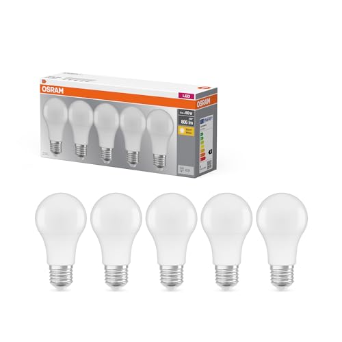 Detalle de Osram Lampadina LED a Goccia E27 8,5W – Luce Calda, equivalenza 60W, OSRAM