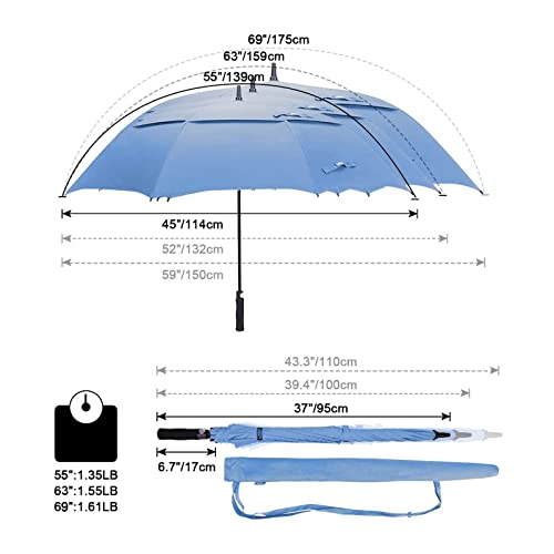 Detalle 2 de G4Free parapluie coupe-vent 69 pouces ⚙