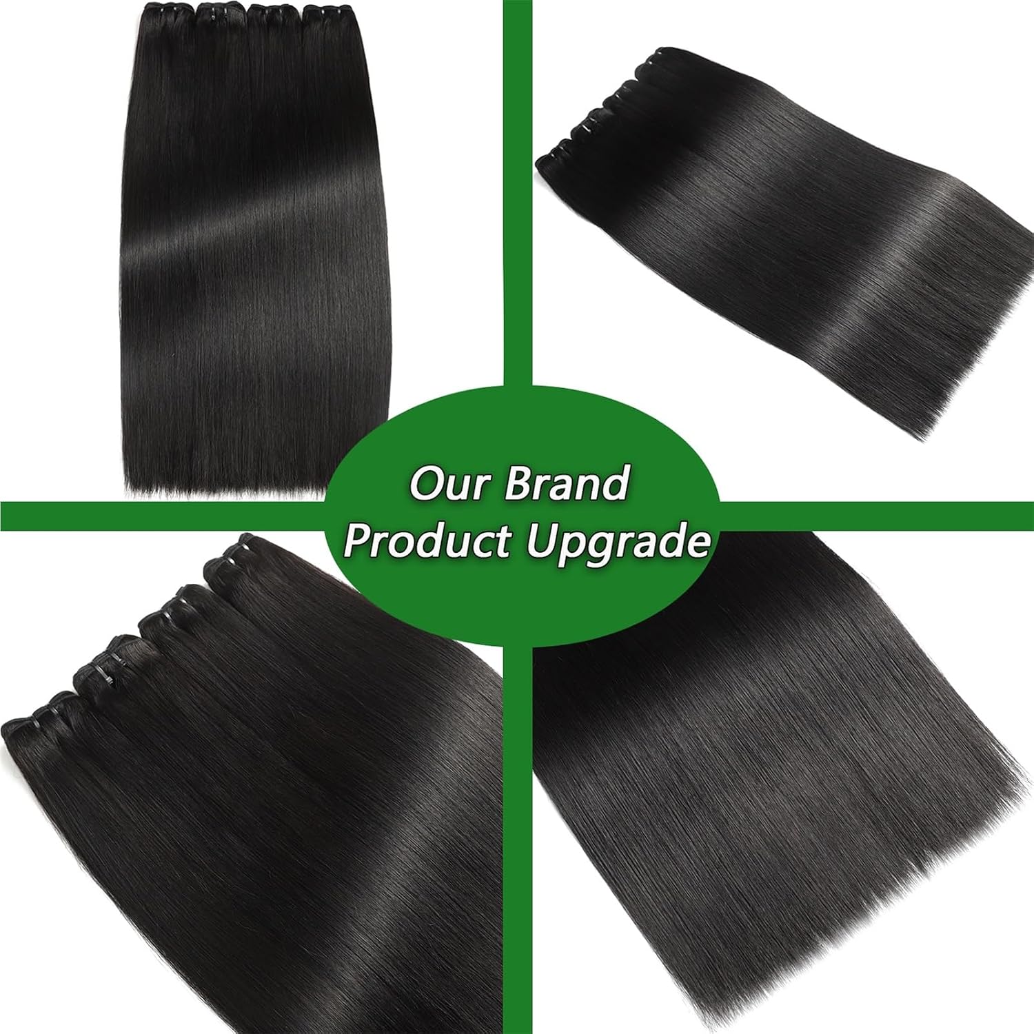 Thumbnail 3 de 12A 4 Bundles Straight Human Hair 18–24in