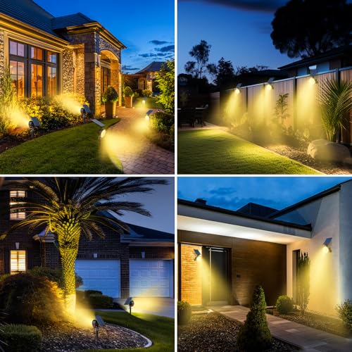 Thumbnail 6 de nipify Spot Solaire Extérieur – Lot de 4, 53 LED, 3 Modes, Étanche et Réglable