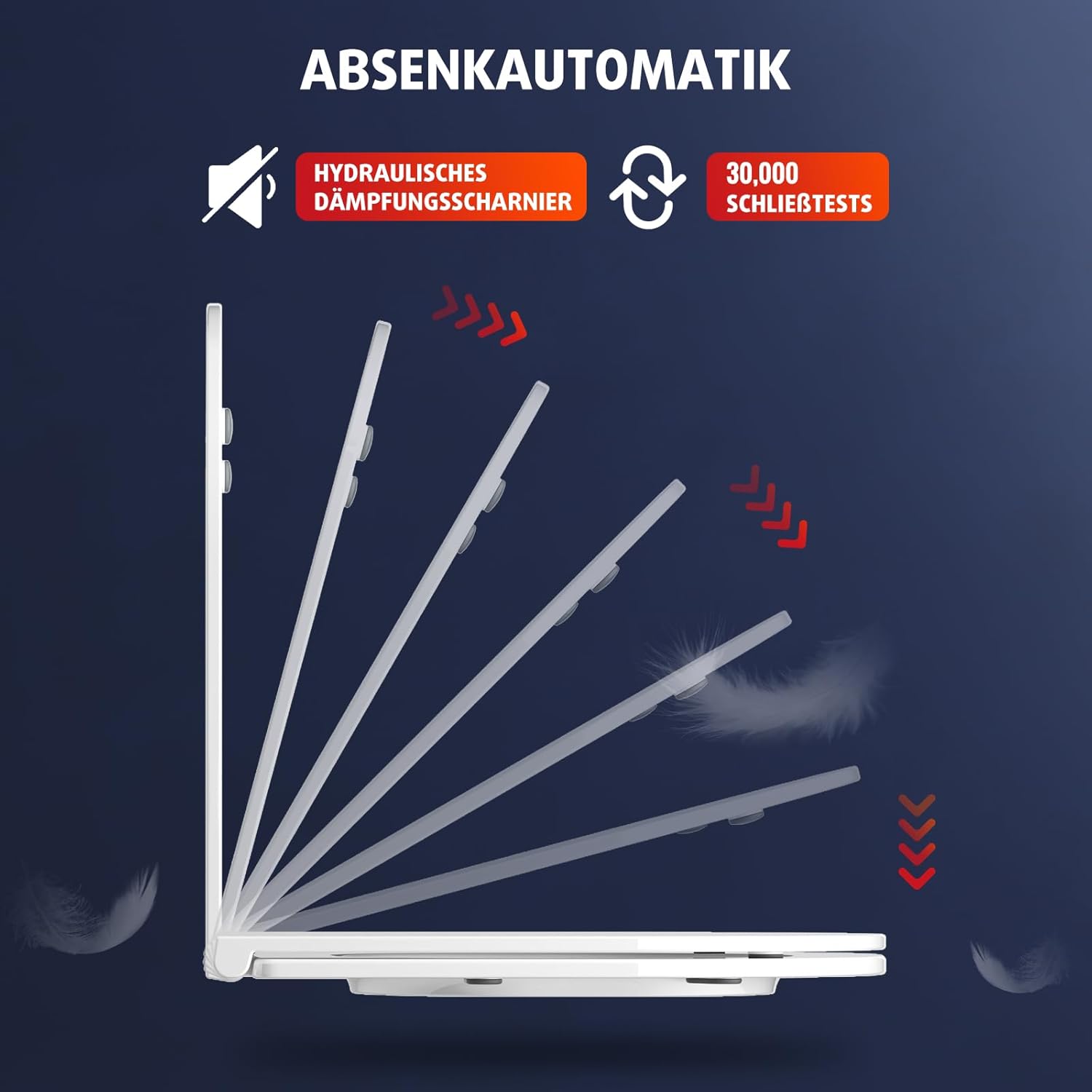 Thumbnail 4 de Rainsworth Hänge WC Spülrandlos Toilette – 360° Einloch Superspin Spülung, Absenkautomatik und softclose Sitz
