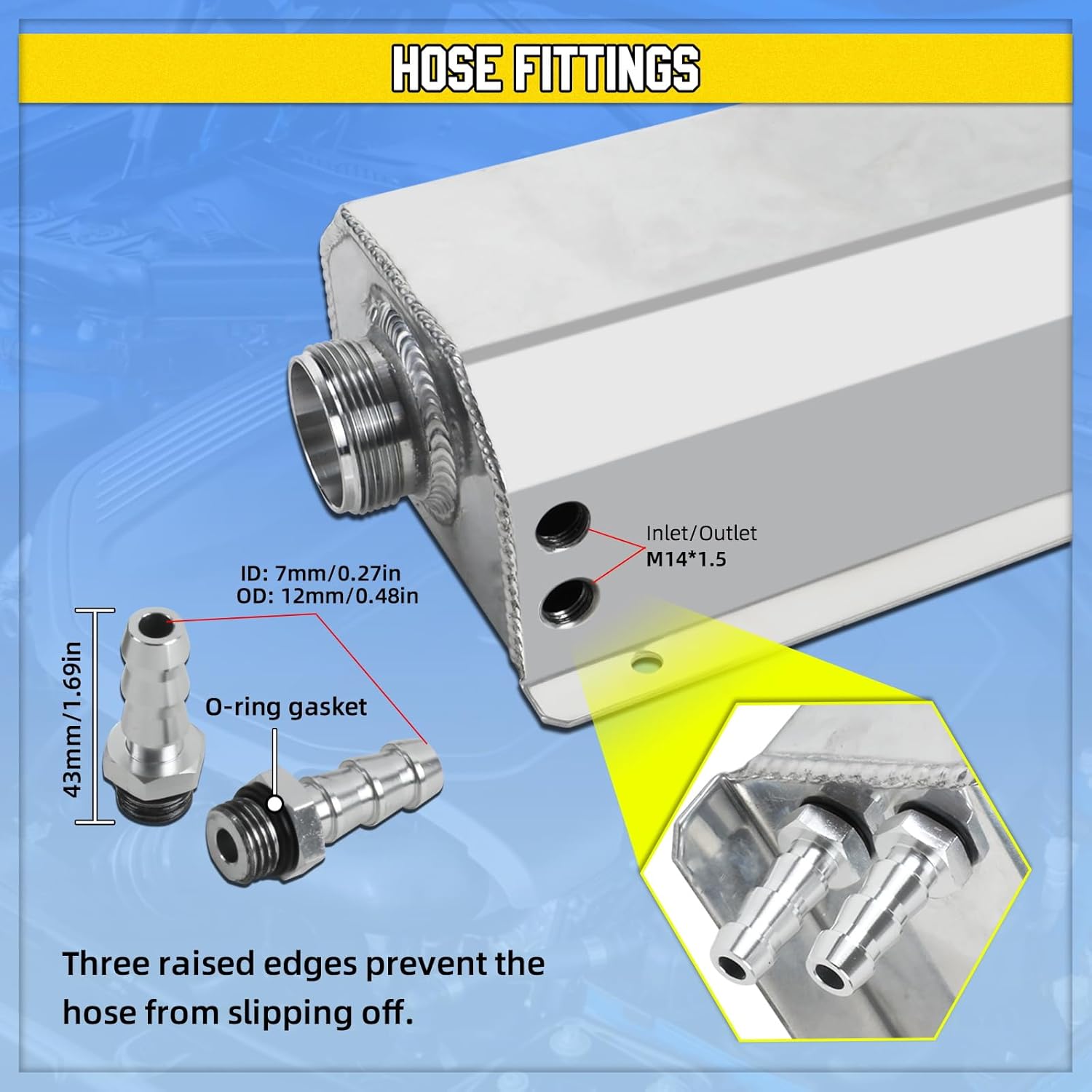 Detalle de LUTIFIX coolant overflow tank 2L expansion