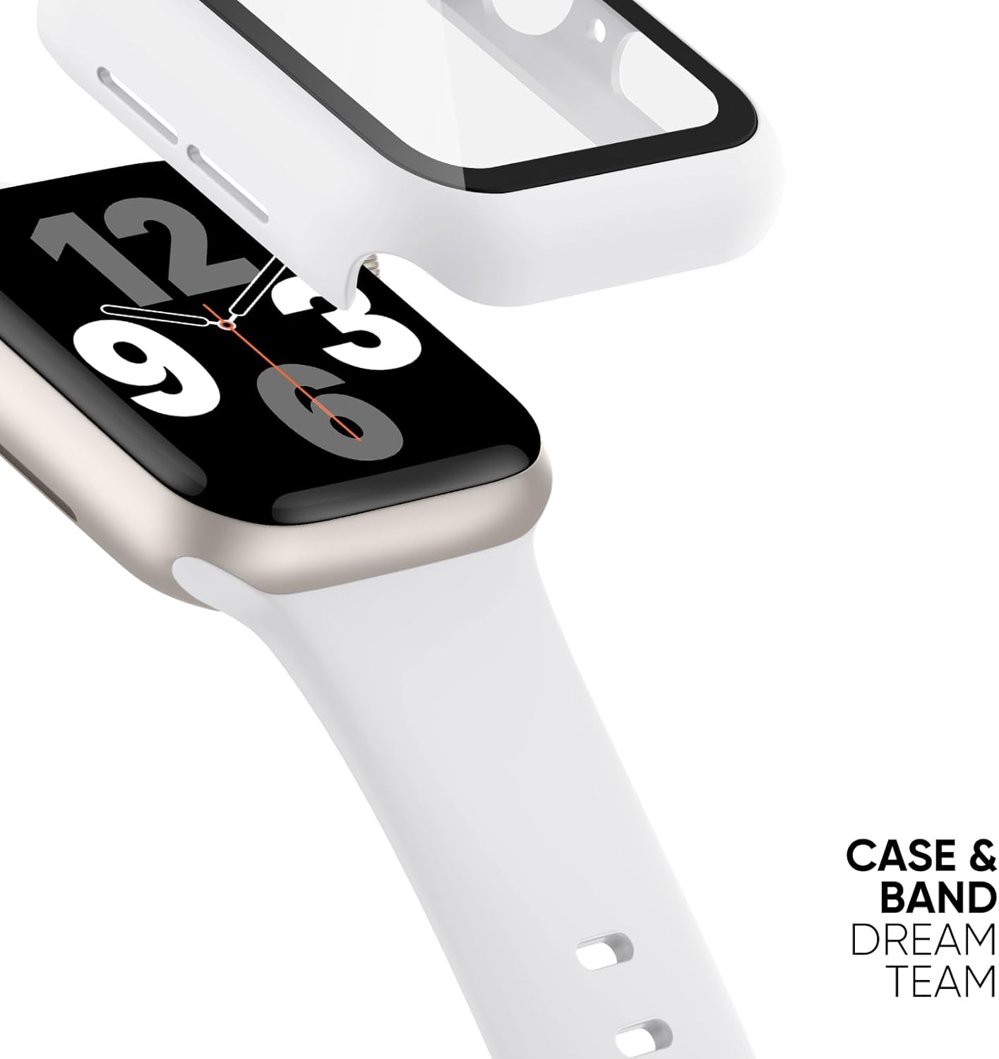 Thumbnail 2 de Joehwerr 3-in-1 40mm Apple Watch Strap, Case and 9H Glass Screen Protector – White