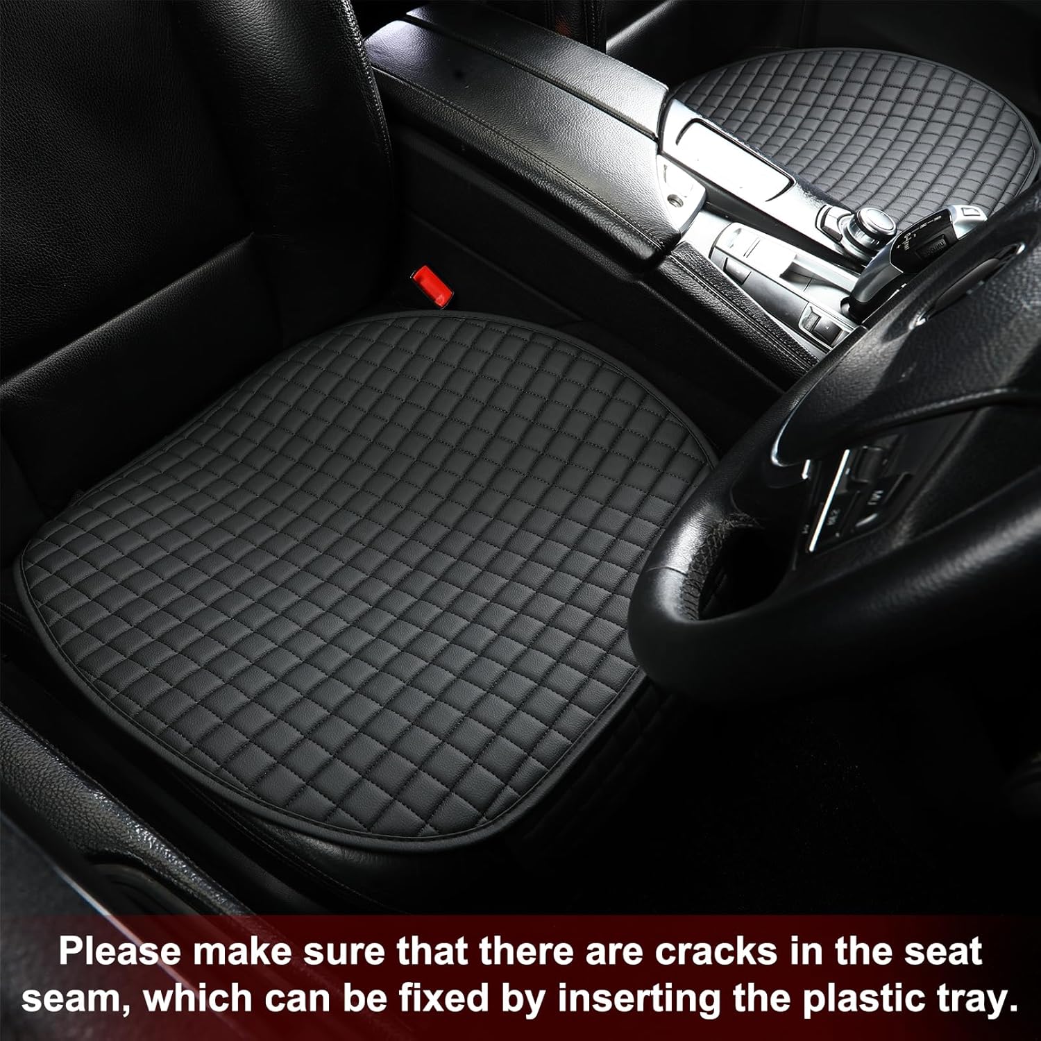 Thumbnail 3 de ZATOOTO Sitzkissen (2 Stück) für Vordersitze – wasserdichtes PU-Mikrofaserleder, Anti-Rutsch Unterlage