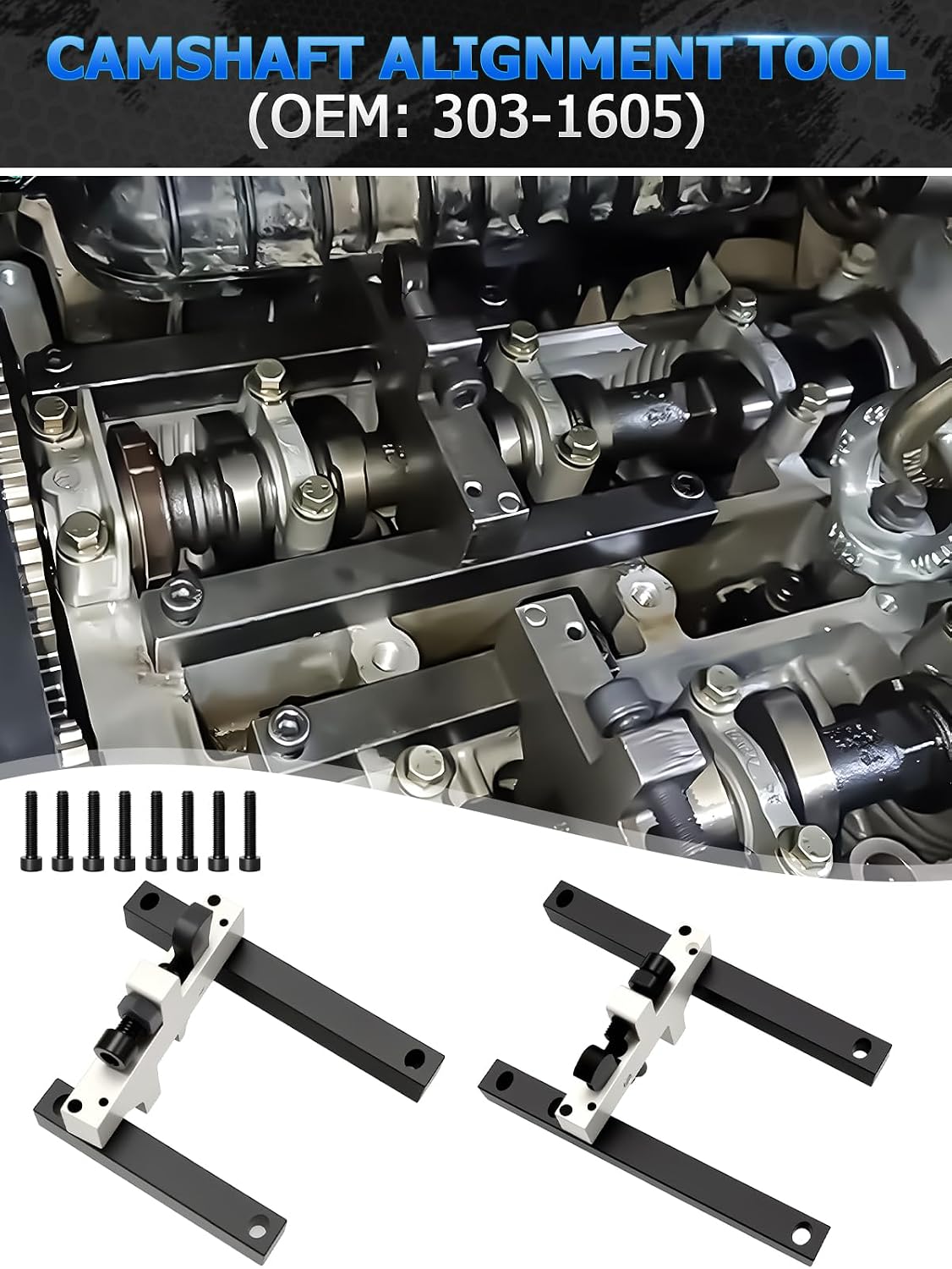 Detalle de Kit d'outils Wvoillty pour Courroie de Distribution – Compatible Ford 1.0 EcoBoost (3 cyl.)