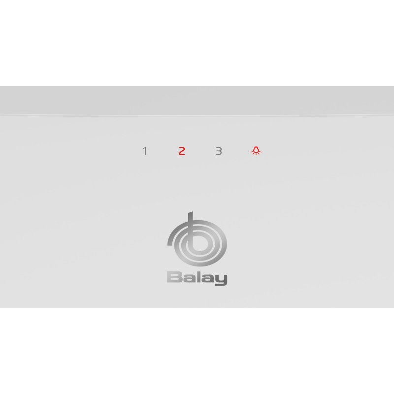 Thumbnail 3 de Balay 3BC585GB campana decorativa inclinada Cristal Blanco de 80 cm con LED