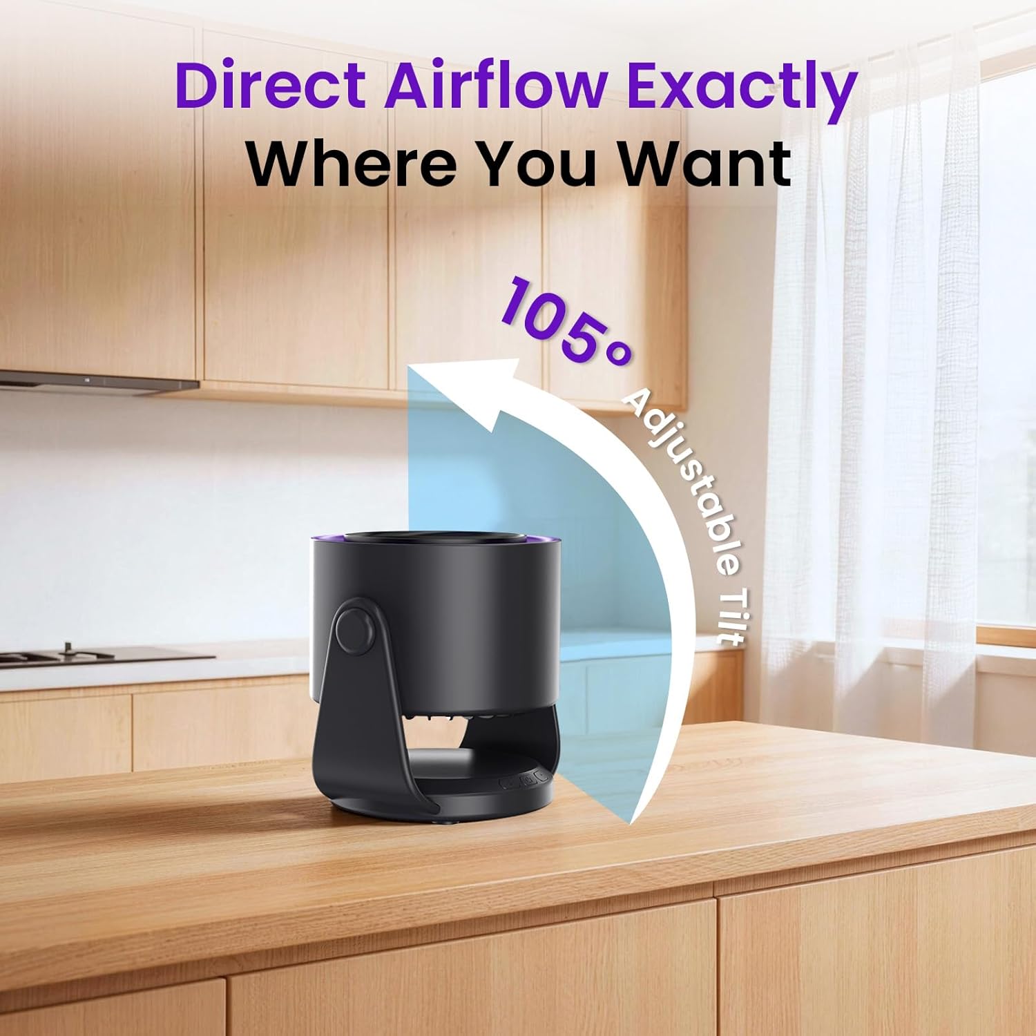 Thumbnail 6 de PALATALA Desk Fan: Ultra Quiet 11-Speed USB Table Fan with 105° Tilt