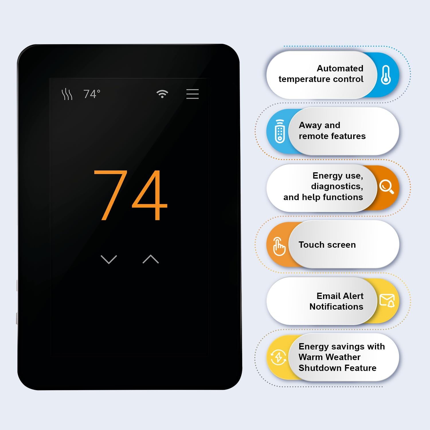 Thumbnail 2 de SunTouch SunStat CommandPlus: Touchscreen Wi‑Fi Thermostat for Electric Floor Heating