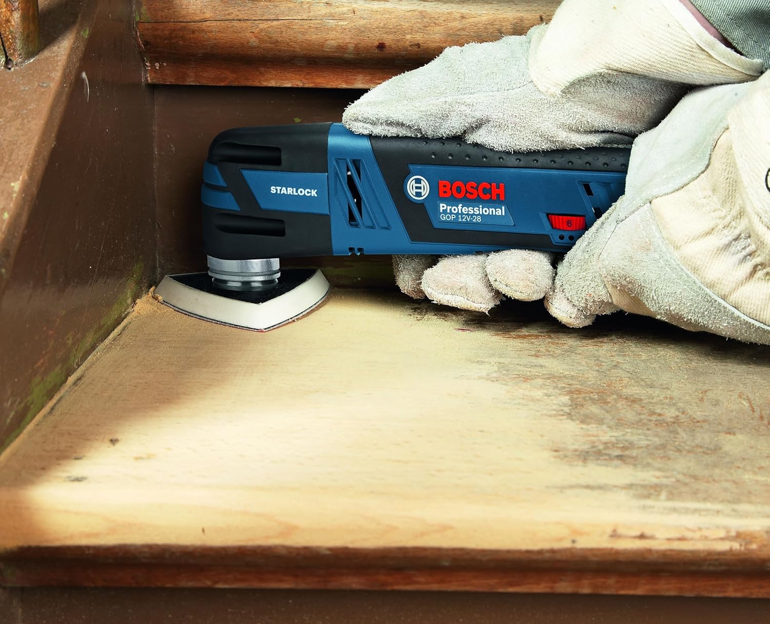 Thumbnail 2 de Bosch Professional 12V System GOP 12V-28 cordless multi tool with Starlock tool holder (incl. Starlock BIM plunge-cut saw blade)