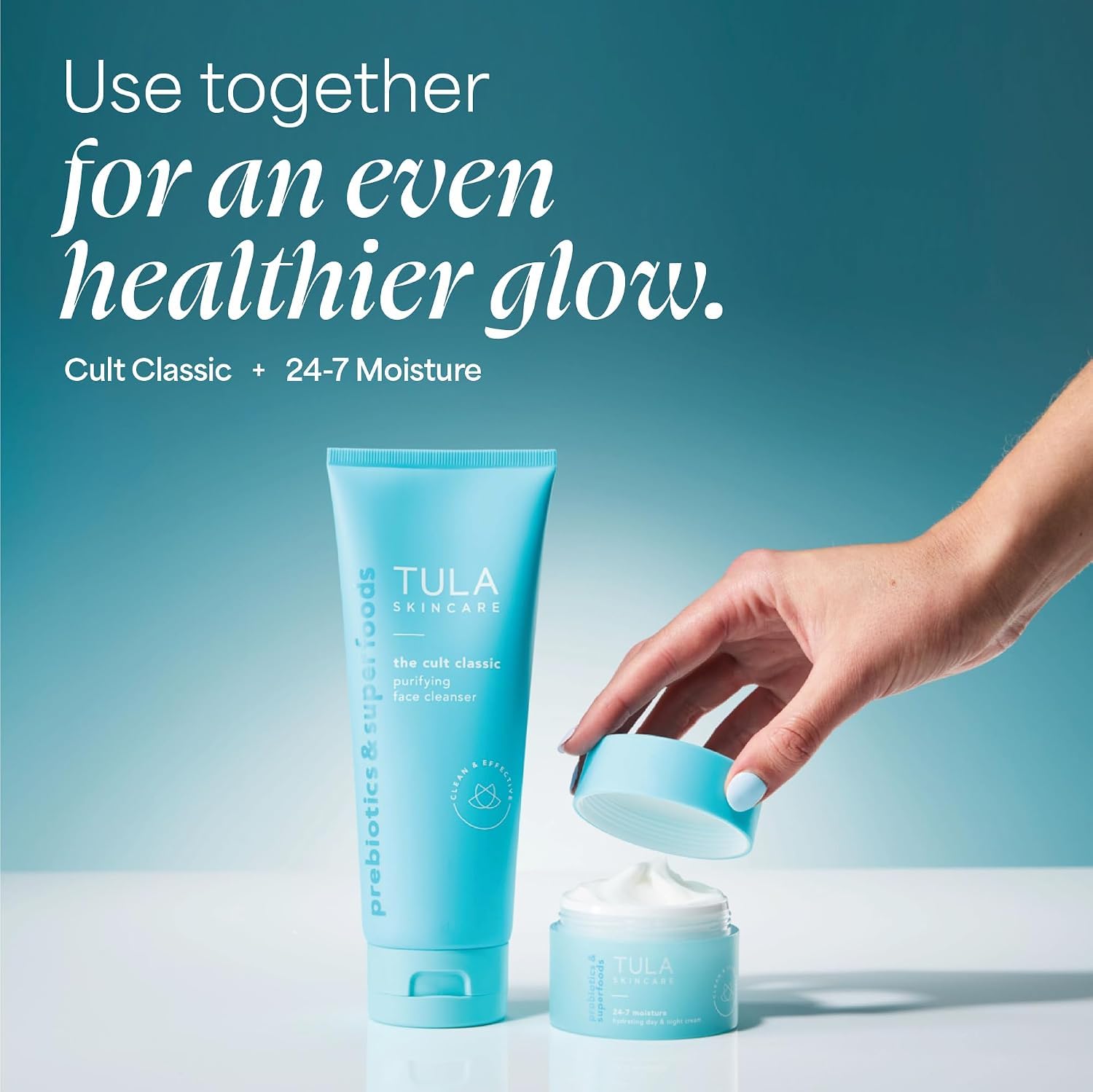 Detalle de TULA Skincare Cult Classic Purifying Face Cleanser: Daily Wash for Pores & Skin Balance (6.7 oz)