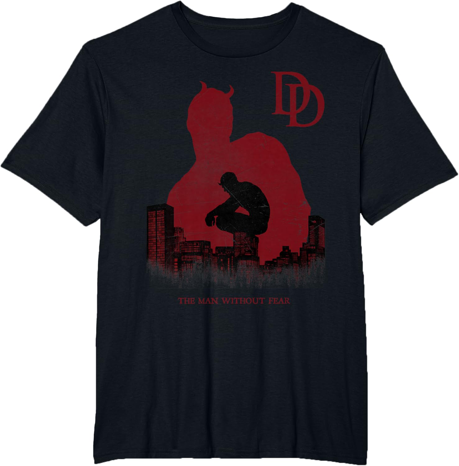 Thumbnail 2 de Marvel Daredevil T Shirt A Man Without Fear