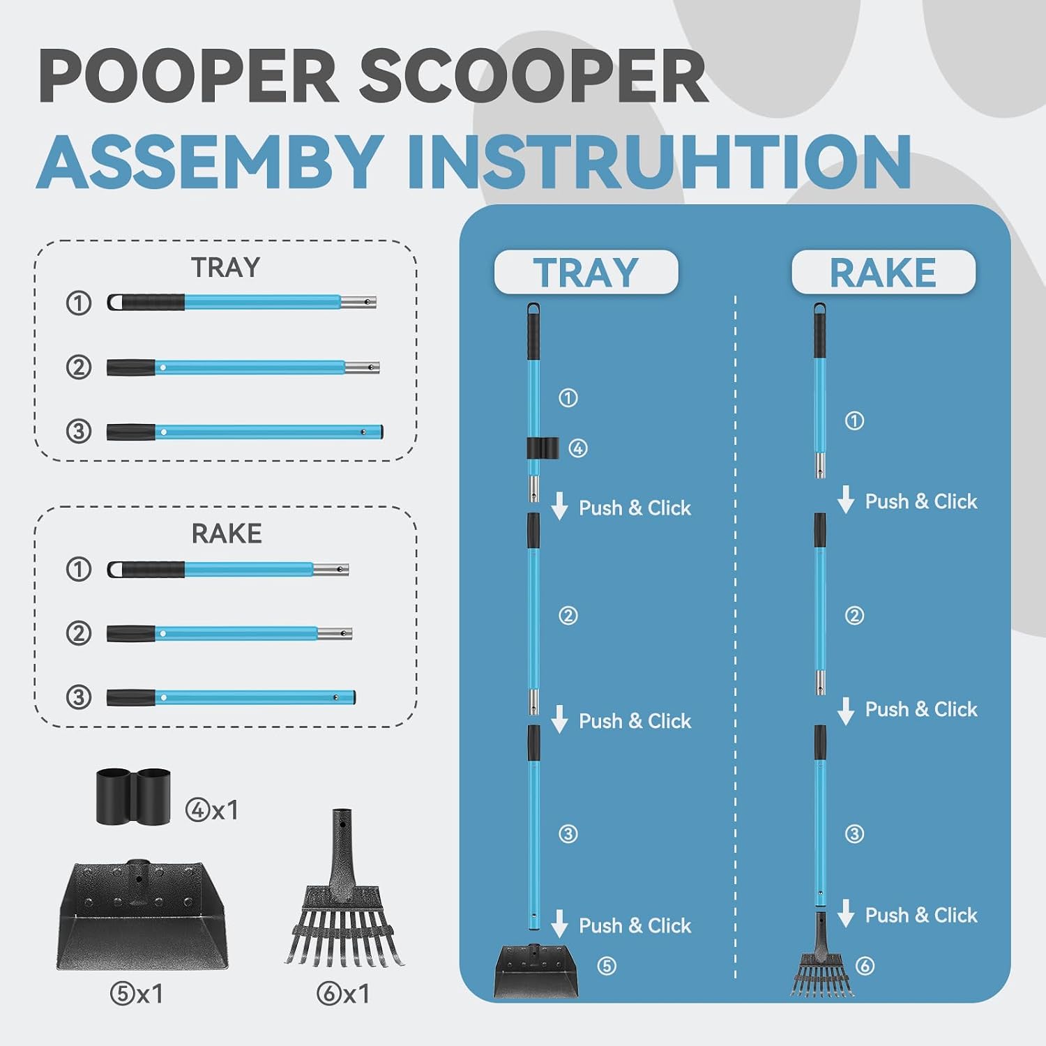 Thumbnail 5 de QUMIMA Dog Pooper Scooper, 38-Inch Handle