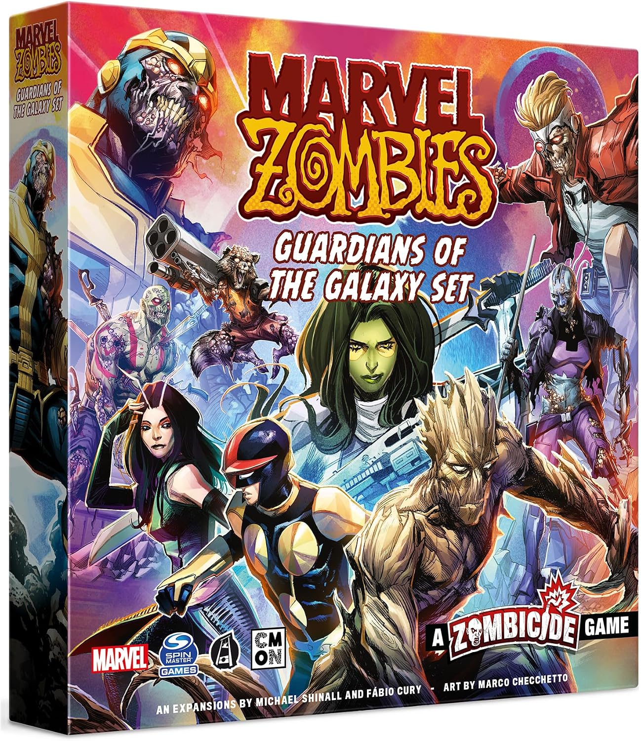 Detalle de CMON Marvel Zombies: Strażnicy Galaktyki – rozszerzenie do gry Zombicide