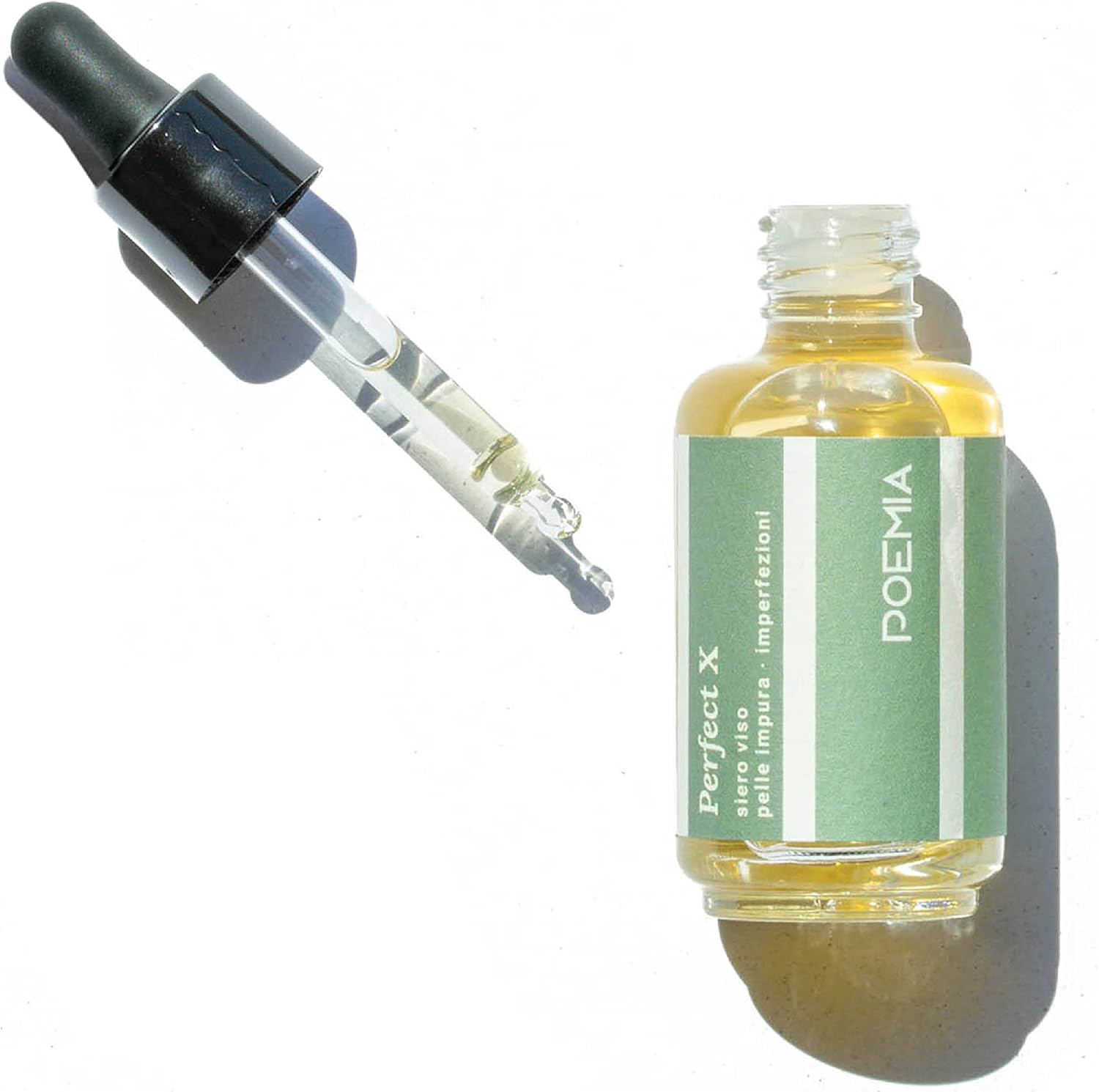 Detalle de Poemia Siero Acne Viso Brufoli e Pori Dilatati Bio Vegano con Acido Mandelico, Niacinamide e Tea Tree Oil – Made in Italy, 30 ml