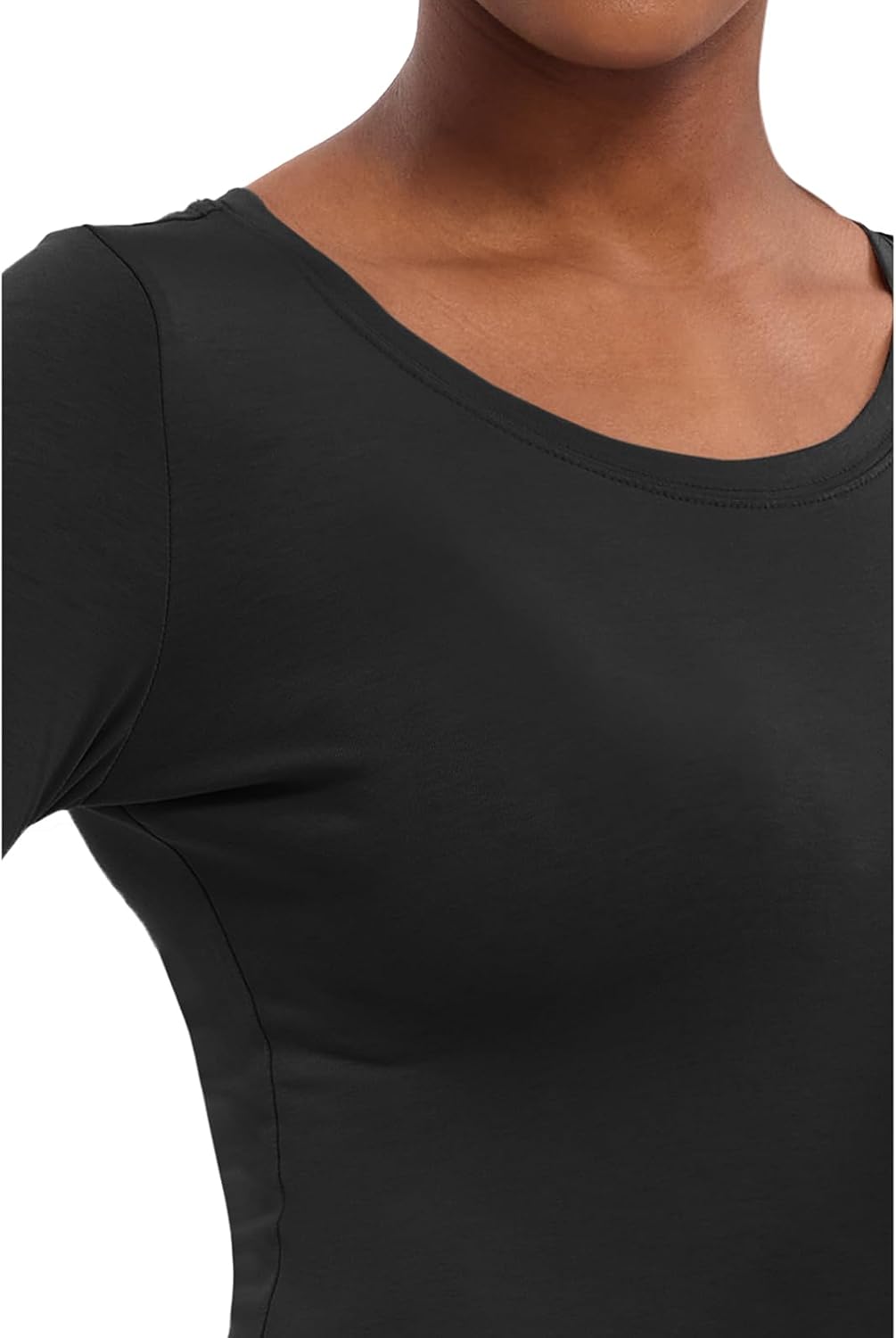 Detalle 1 de Healing Hands Melissa 5047 Long Sleeve Underscrub Top, Cotton Blend Knit