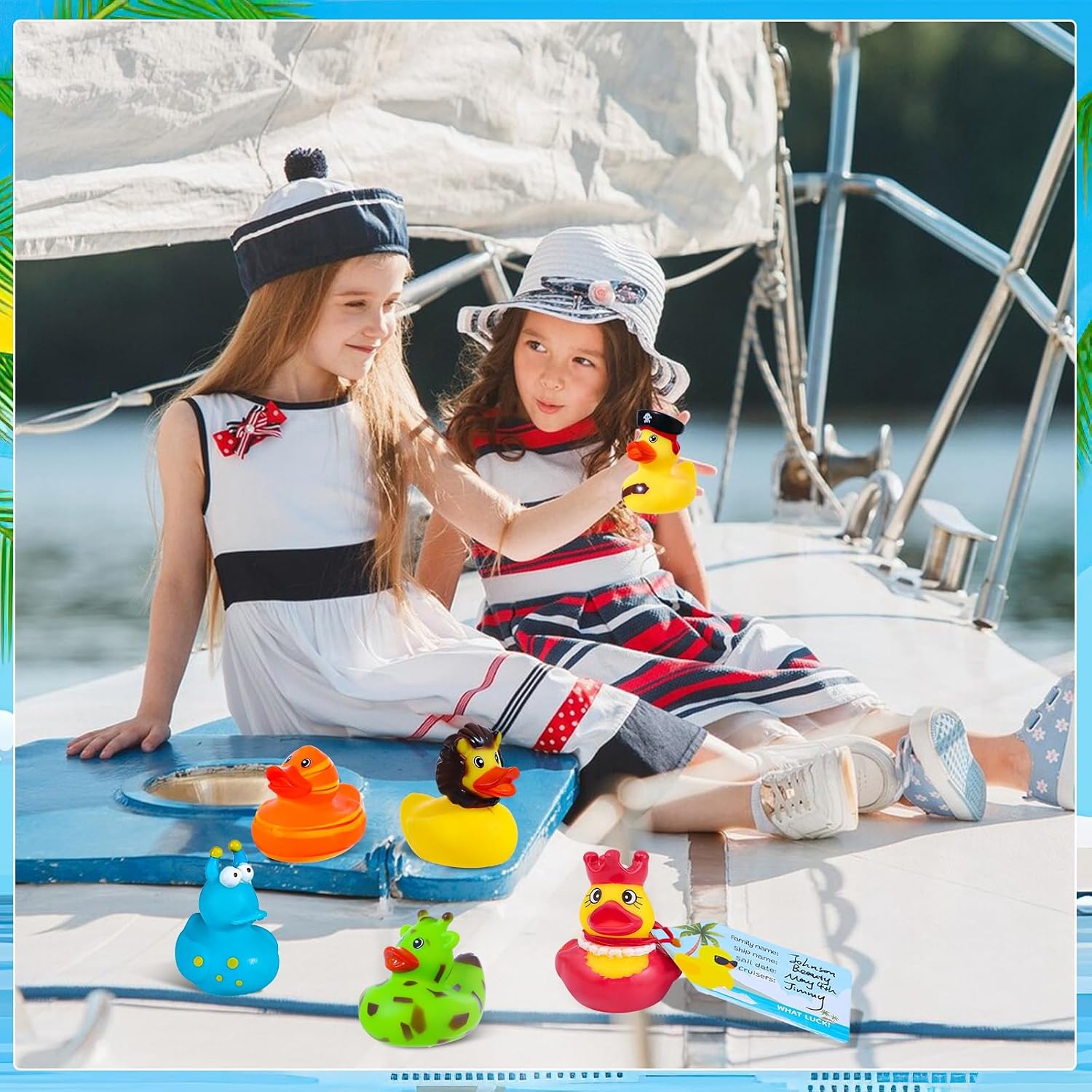 Detalle 1 de 100Pcs Cruise Ducks Tag Kit 🦆