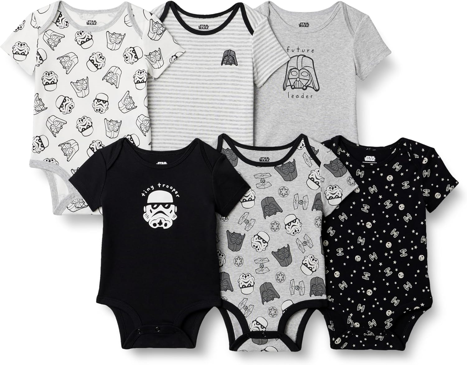 Thumbnail 6 de Amazon Essentials Disney | Marvel | Star Wars Unisex Babies' Short-Sleeve Bodysuits, Pack of 6