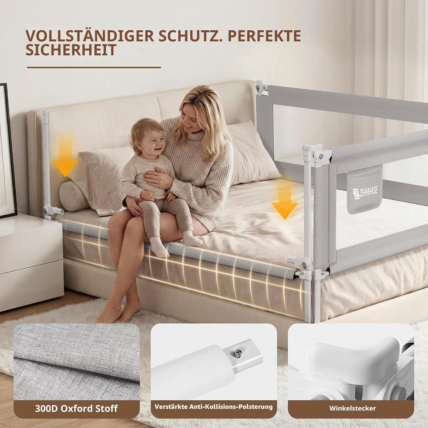 Detalle 2 de ZEHNHASE Bettgitter 200 cm