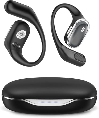 Imagen de TRAUSI Auriculares inalámbricos de oído abierto con Bluetooth 5.4, 50 h de autonomía y certificación IPX7 en OfertitasTOP