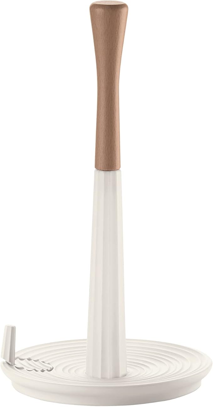 Detalle de Guzzini Roll&Tear Portarrollos Blanco Madera 🧻