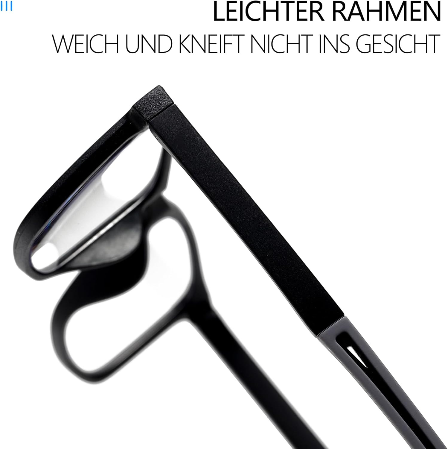 Thumbnail 4 de Fsread 3er-Set Lesebrillen für Herren – sportlicher Blaulichtblocker, quadratische leichte Rahmen